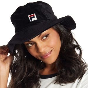 Black FILA Bucket Hat